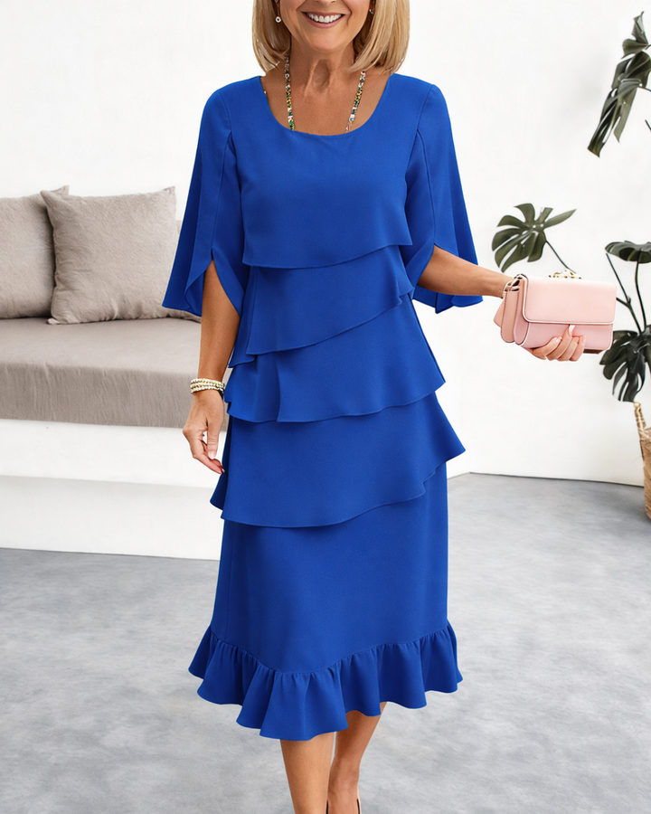 Patricia | Elegancka Sukienka z Falbanami
