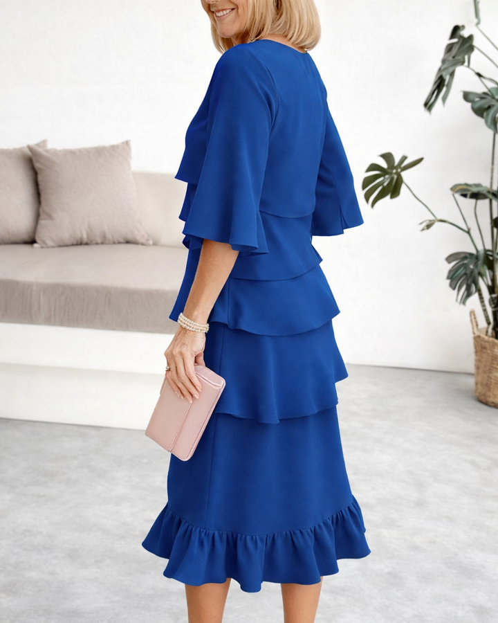 Patricia | Elegancka Sukienka z Falbanami