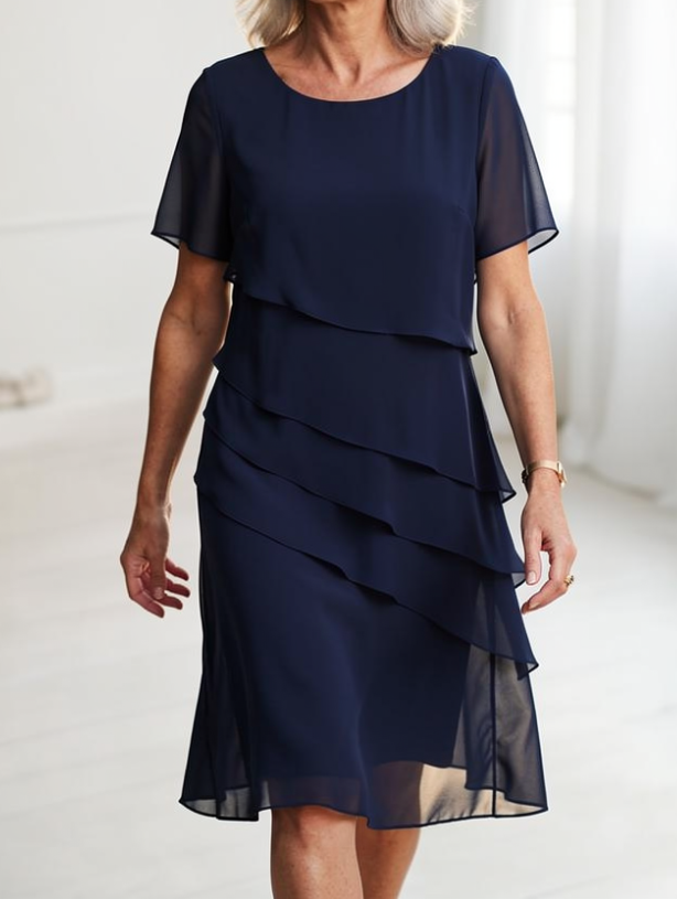 Linda | Elegancka Sukienka z Falbanami
