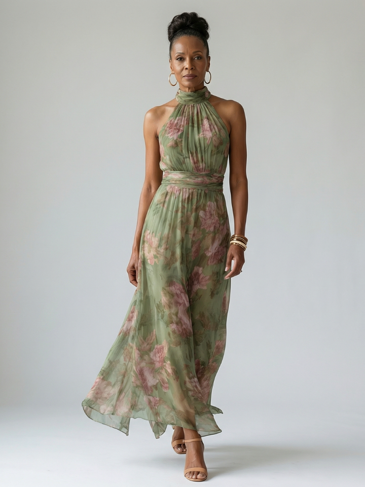 Mireille | Sukienka Midi Halter