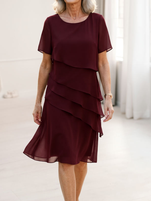 Linda | Elegancka Sukienka z Falbanami