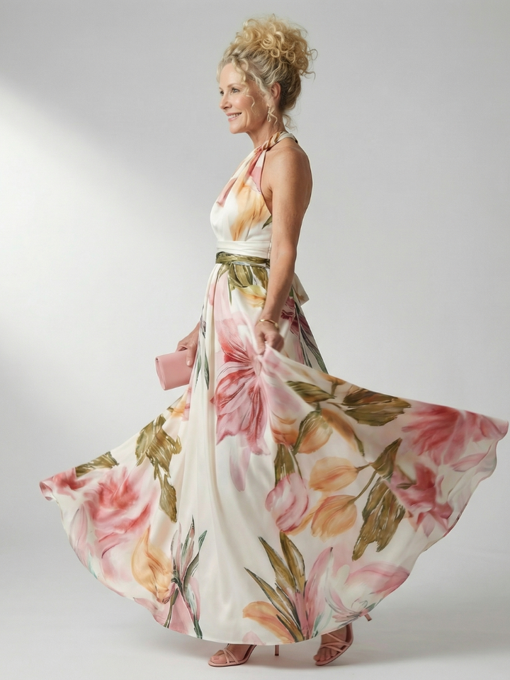 Emilia | Sukienka Maxi Kwiatowa