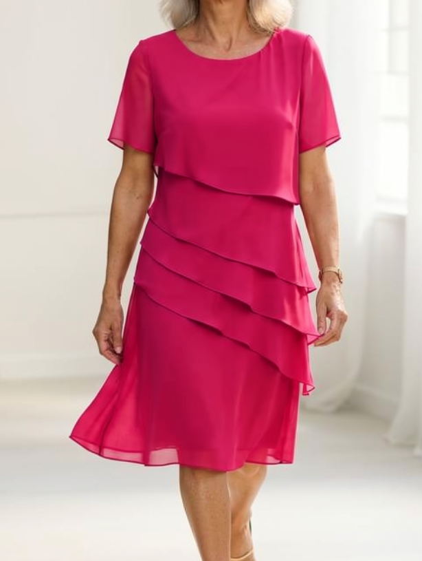Linda | Elegancka Sukienka z Falbanami
