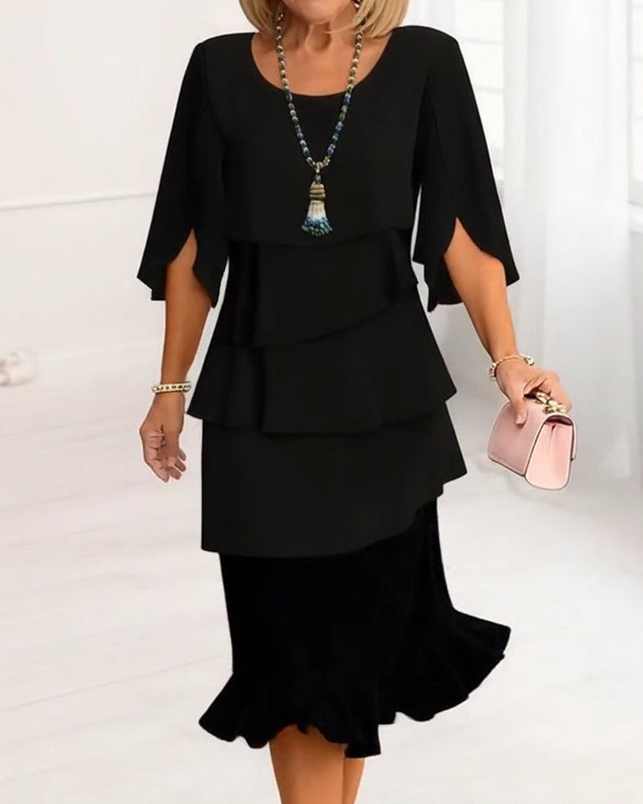 Patricia | Elegancka Sukienka z Falbanami