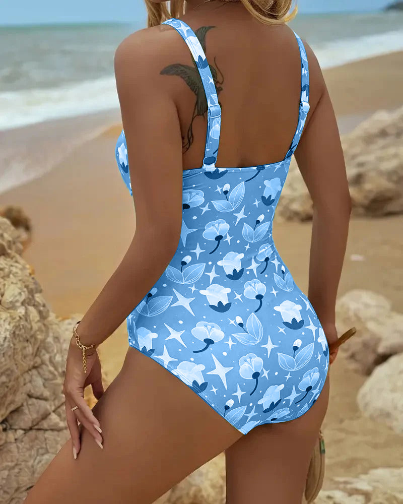Clara™ | Jednoczęściowy tankini z nadrukiem