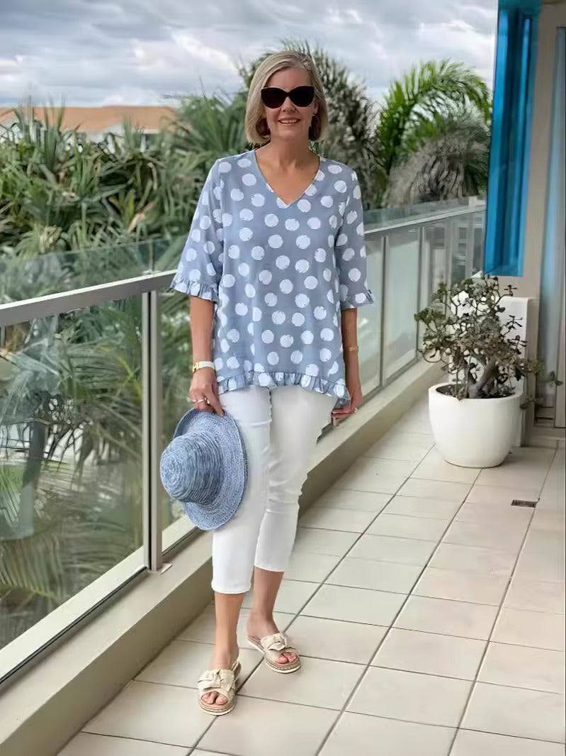 Margo | Vintage Printowany Top
