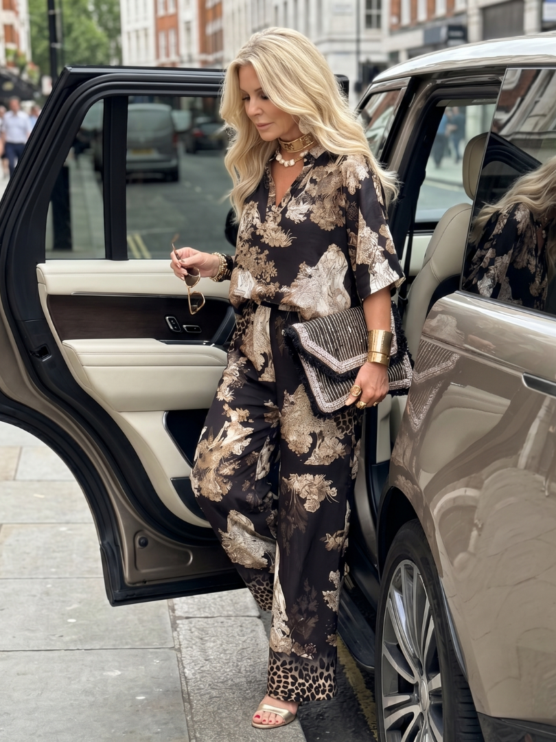 Mina | Zestaw z szerokim topem w stylu wrap