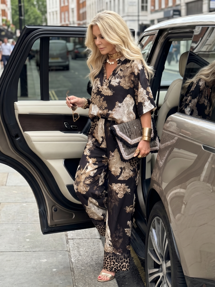 Mina | Zestaw z szerokim topem w stylu wrap