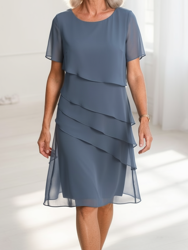 Linda | Elegancka Sukienka z Falbanami
