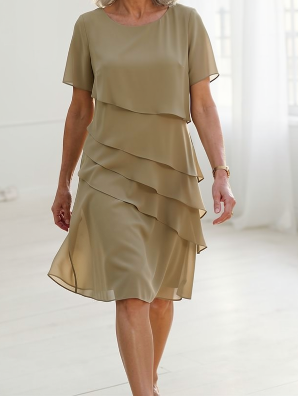 Linda | Elegancka Sukienka z Falbanami