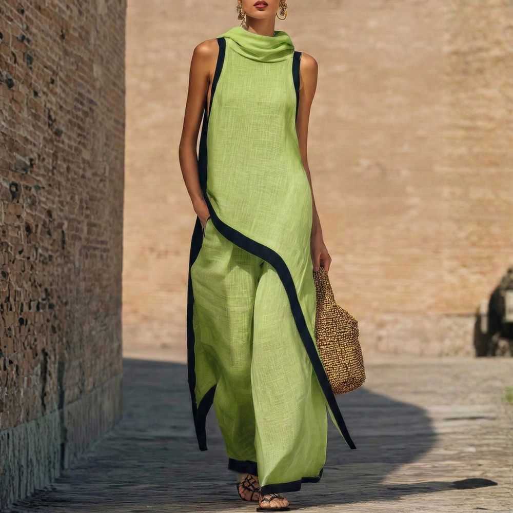 Leonora | Elegancki zestaw lniany