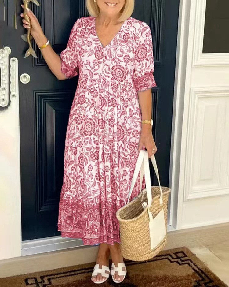 Keisha | Elegancka Sukienka z Dekoltem w Szpic