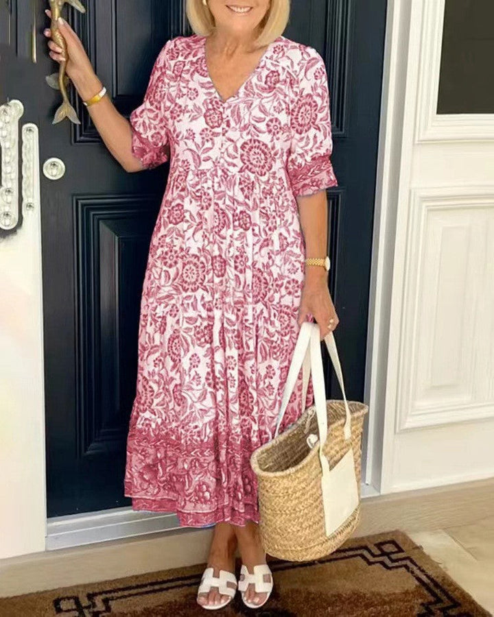 Keisha | Elegancka Sukienka z Dekoltem w Szpic