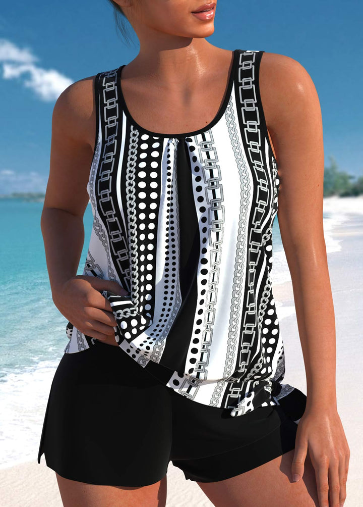 Helena™ | Stylowy zestaw tankini z kwiatowym wzorem dla kobiet