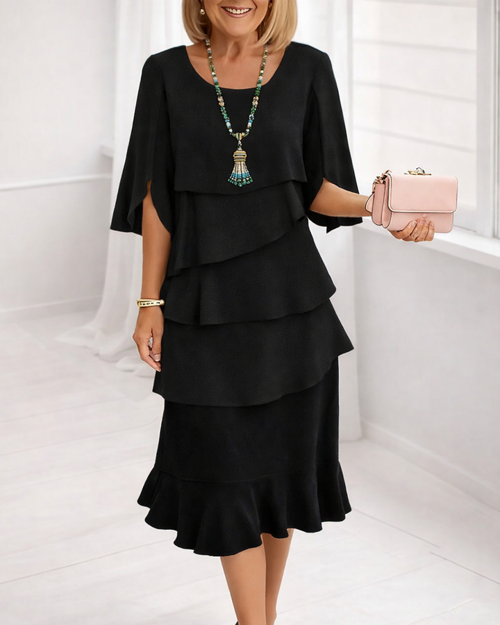 Patricia | Elegancka Sukienka z Falbanami