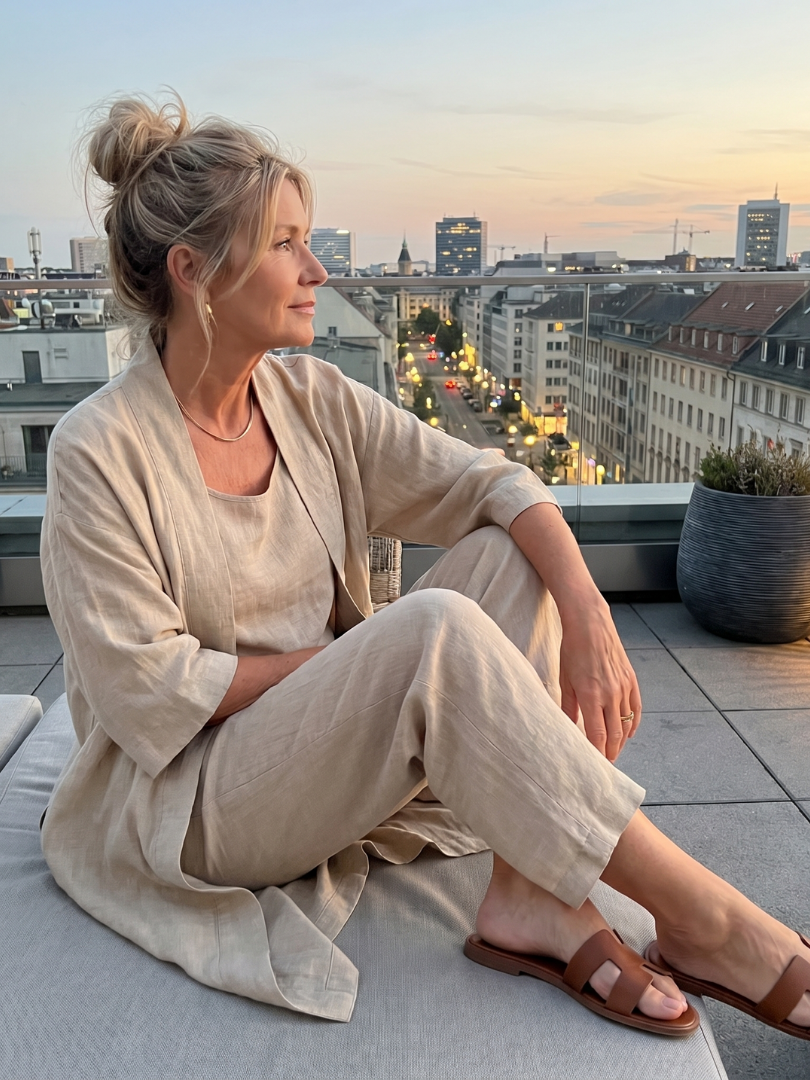 Yael | Zestaw Trzech Części: Luźna Bluzka i Spodnie