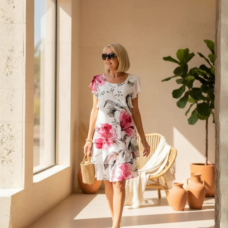 Phoebe | Sukienka z falbanami Bloom