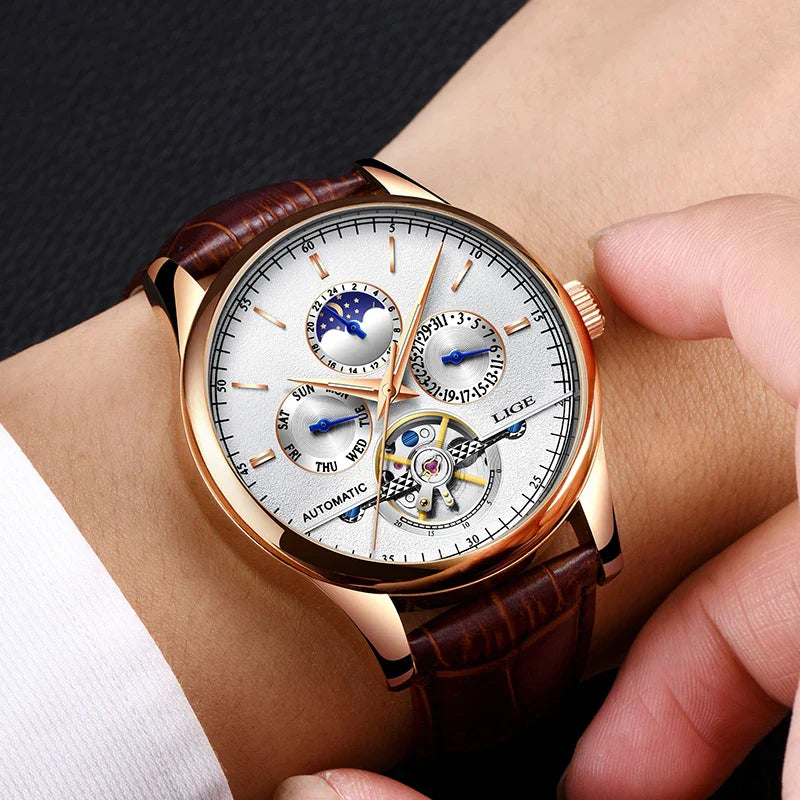 Automatyczny Mechaniczny Zegarek Tourbillon