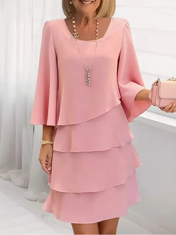 Catherine | Elegancka Sukienka z Falbanami