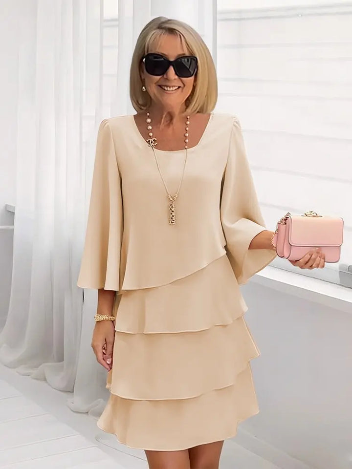 Catherine | Elegancka Sukienka z Falbanami