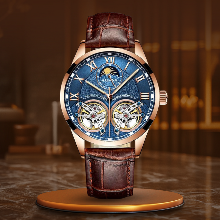 Zegarek mechaniczny z tourbillonem w stylu biznesowym