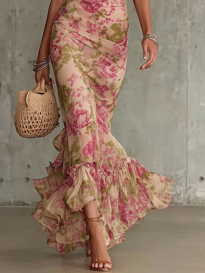Clementine | Maxi sukienka z vintage puff sleeves