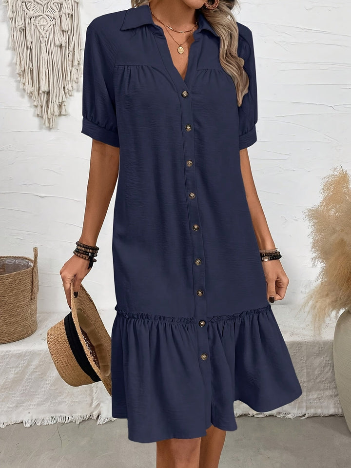 Maevelle | Sukienka Boho Midi z Guzikami
