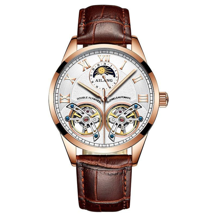 Zegarek mechaniczny z tourbillonem w stylu biznesowym