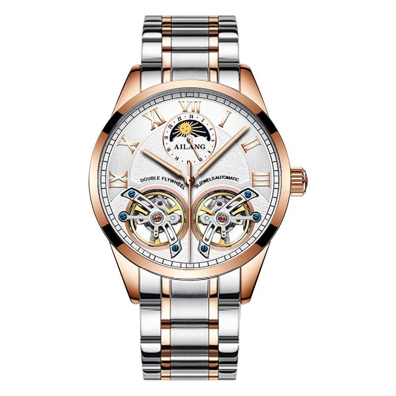 Zegarek mechaniczny z tourbillonem w stylu biznesowym