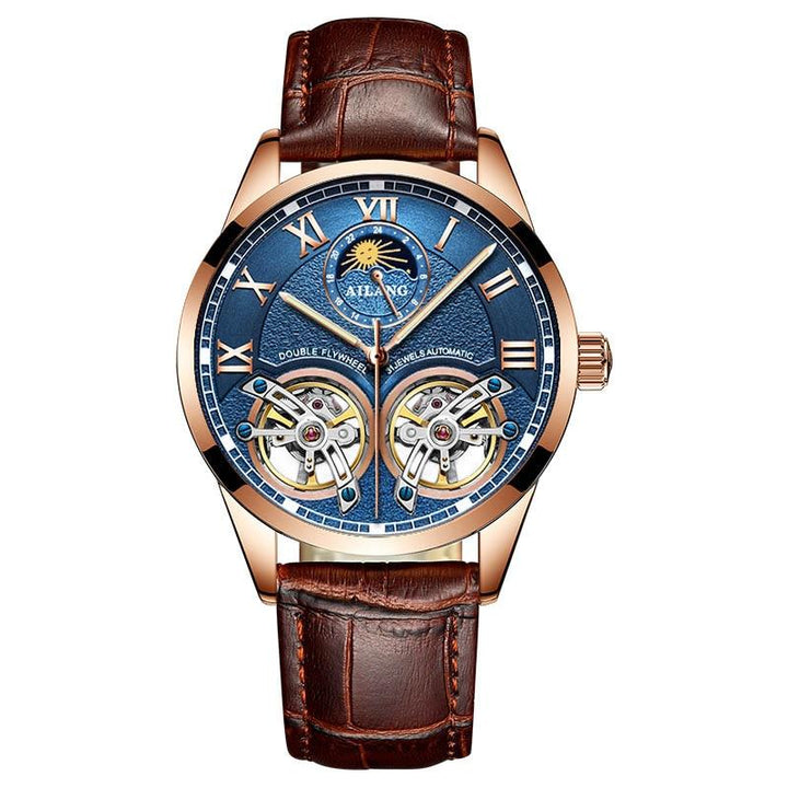 Zegarek mechaniczny z tourbillonem w stylu biznesowym