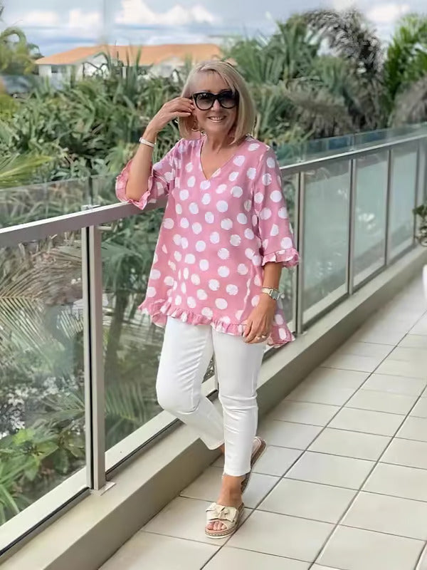 Margo | Vintage Printowany Top