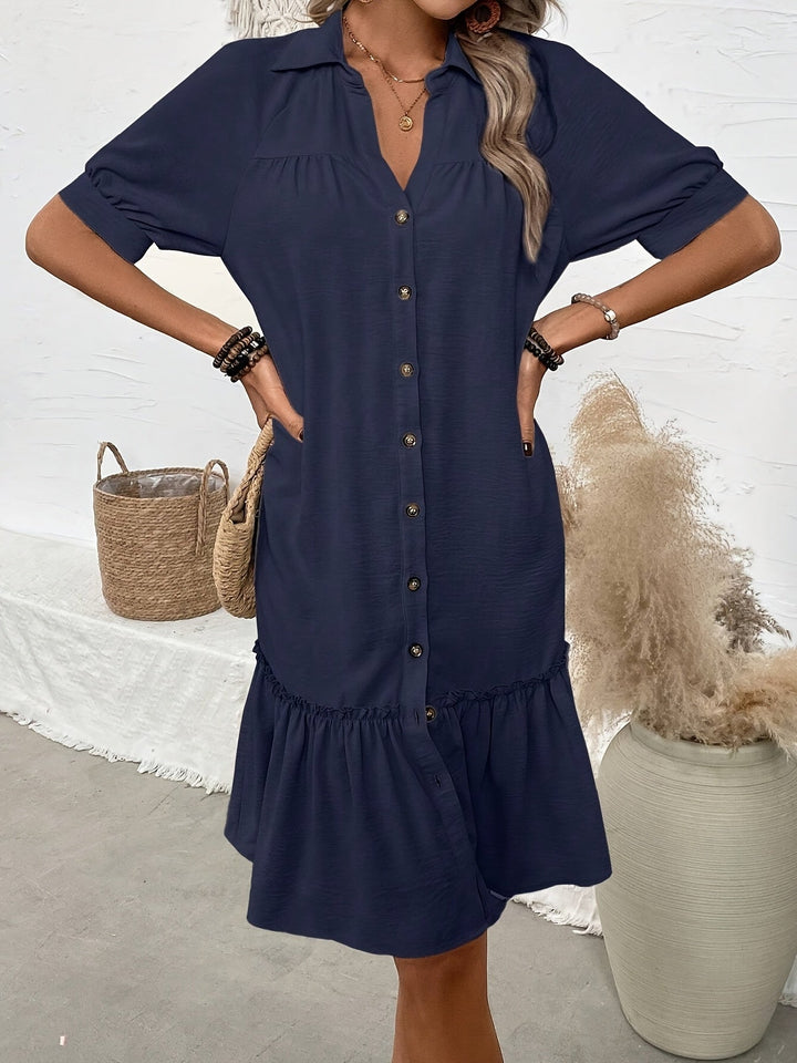 Maevelle | Sukienka Boho Midi z Guzikami